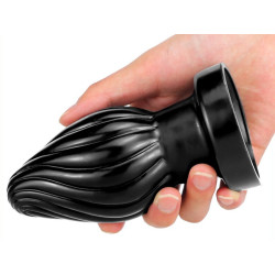 DarkSil Plug Spiral L 12 x 6.5cm Noir